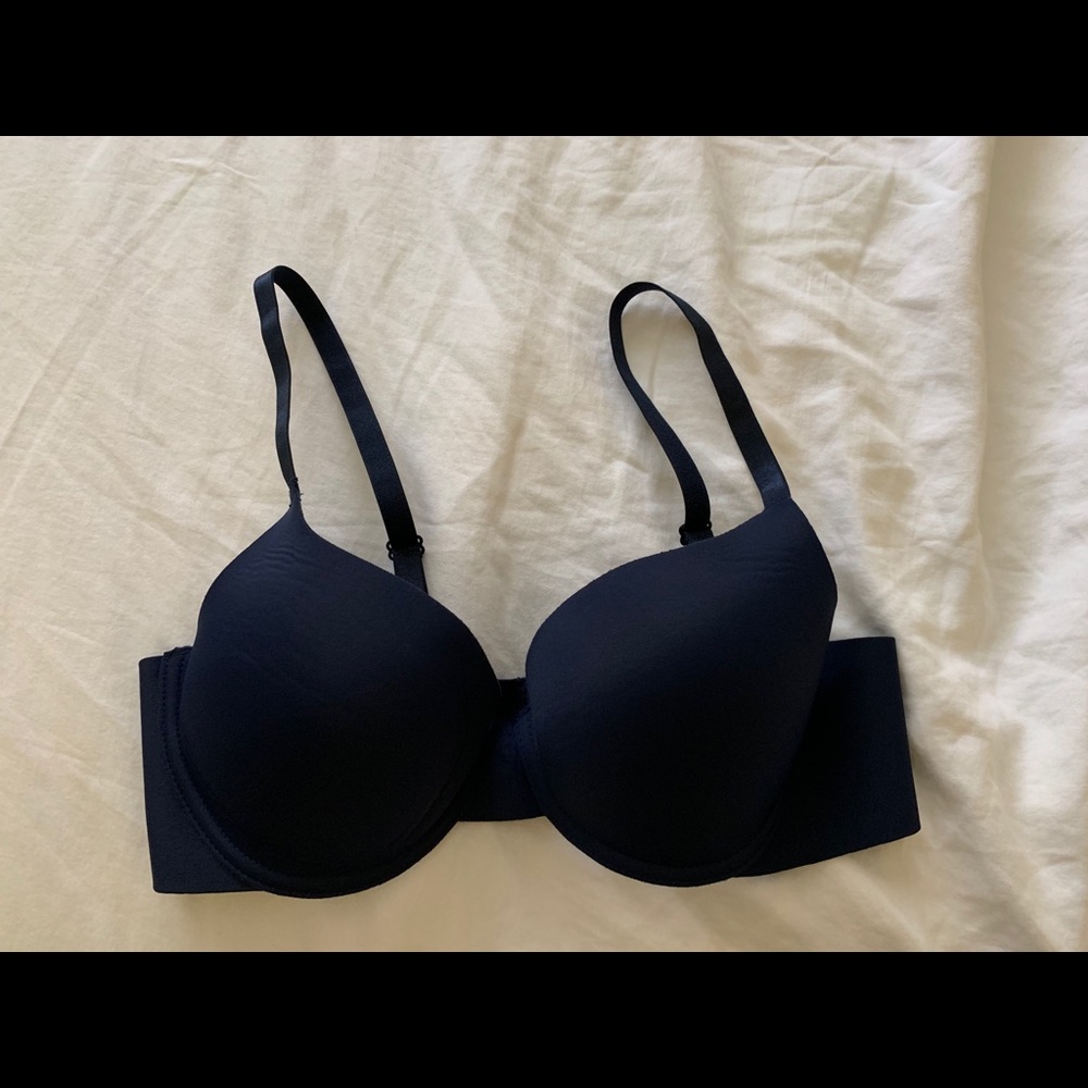 Laura Ashley navy blue push-up  bra size: 34C
